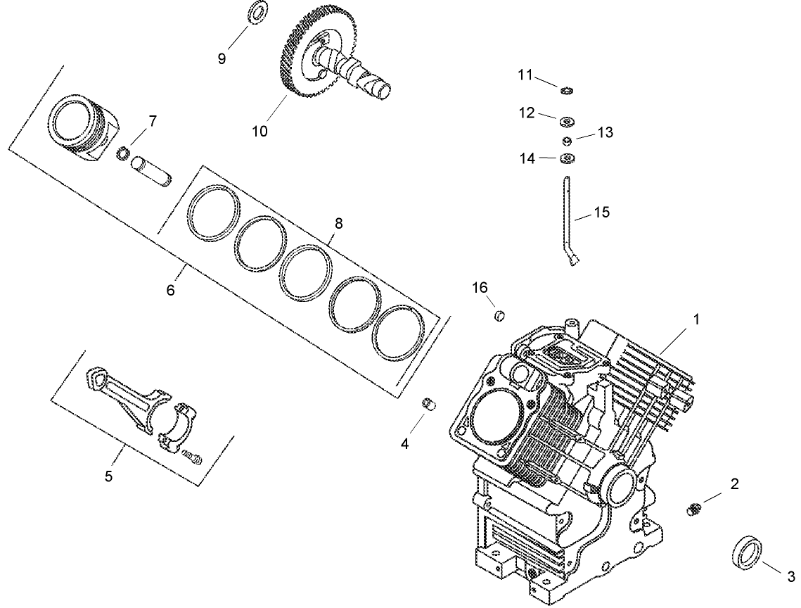 Crankcase Assembly  Kohler CH23-76548