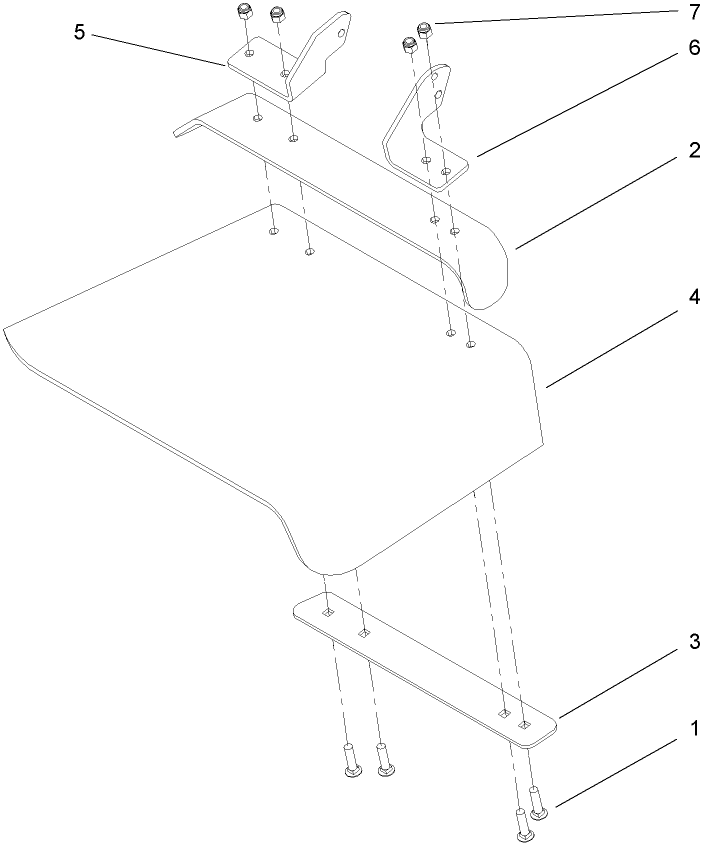 Rubber Deflector Assembly No. 108-4060