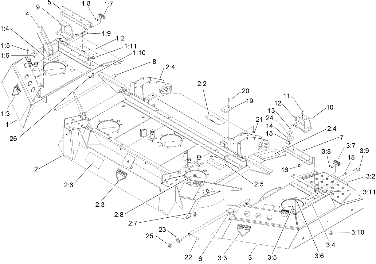 Deck and Wing Assembly