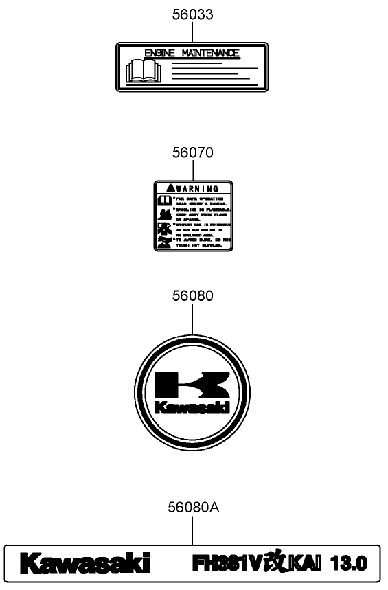 Decal Assembly Kawasaki FH381V-AS25