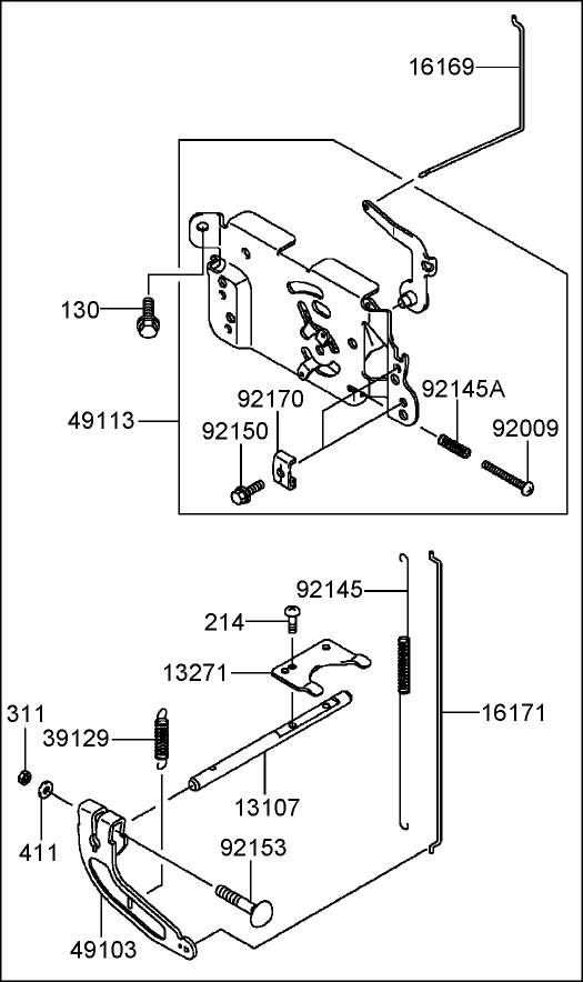 Control Equipment Assembly Kawasaki FH381V-AS25
