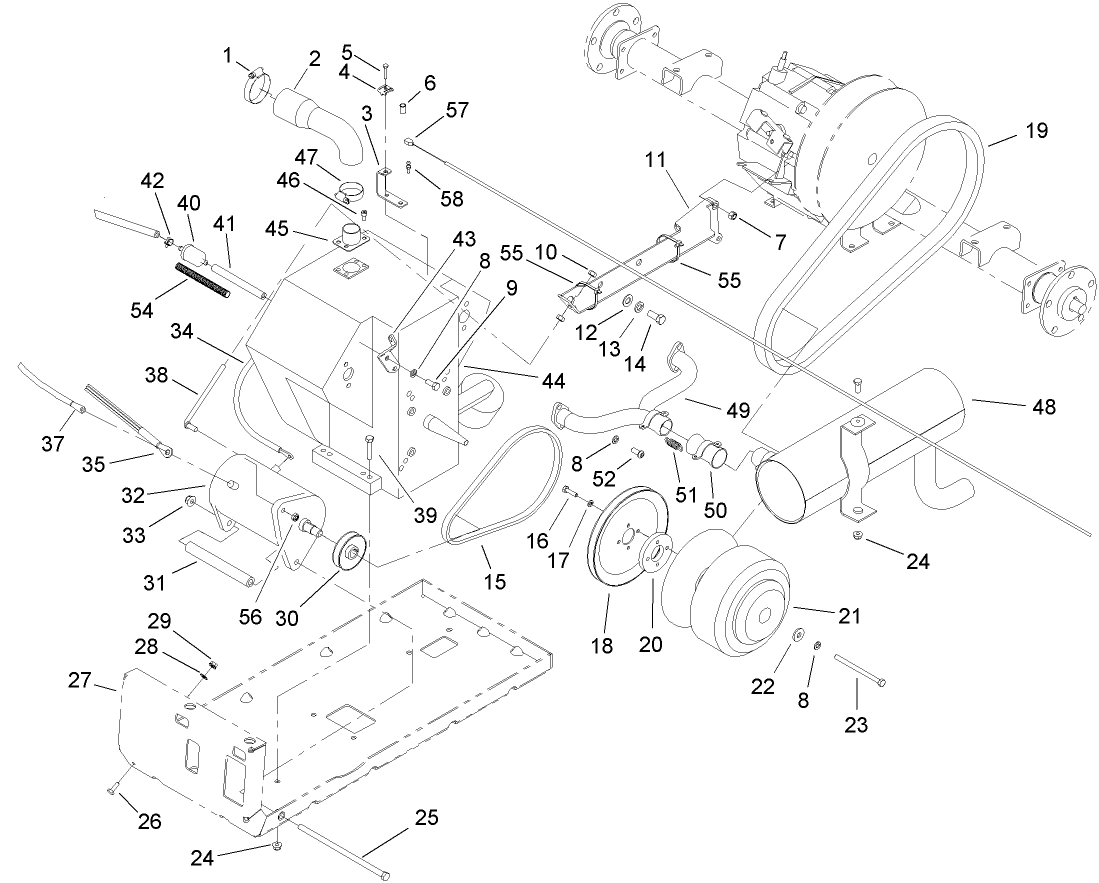 Engine and Clutch Assembly