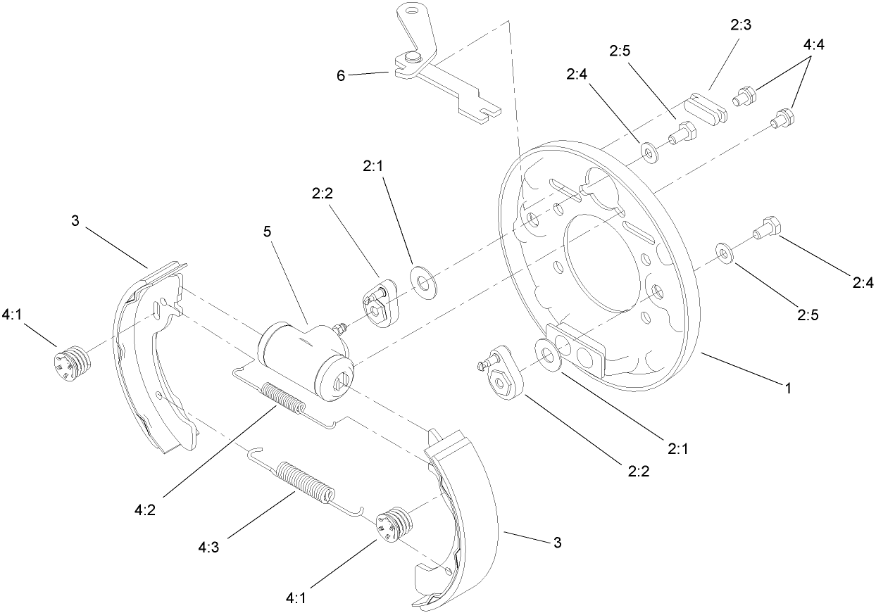 Right Hand Brake Assembly No. 104-6806