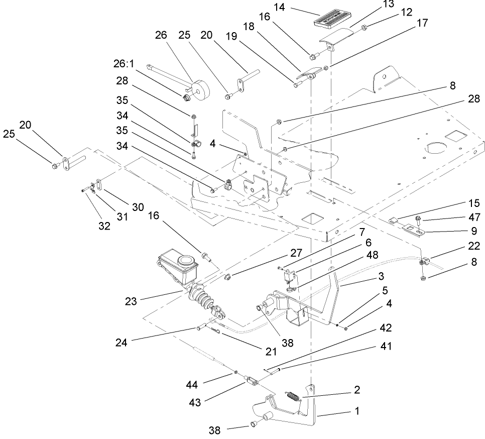 Brake and Accelerator Pedal Assembly