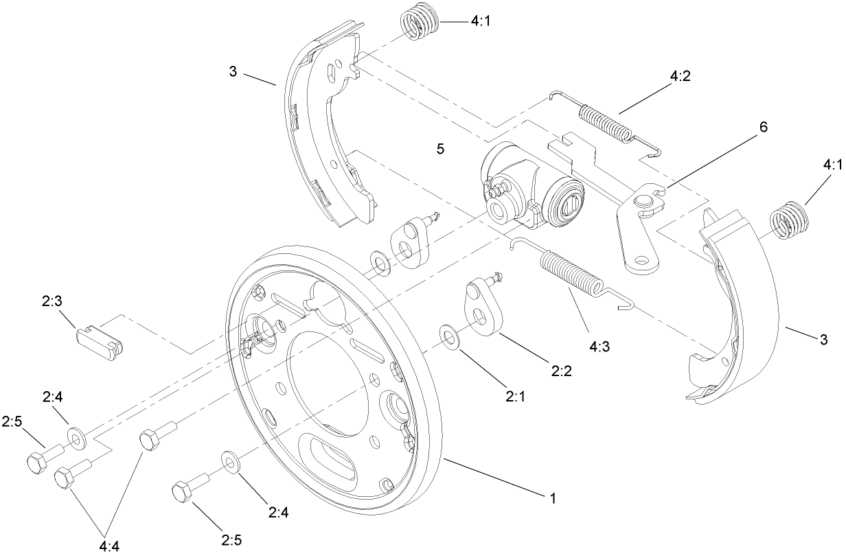 Right Hand Brake Assembly No. 104-6806