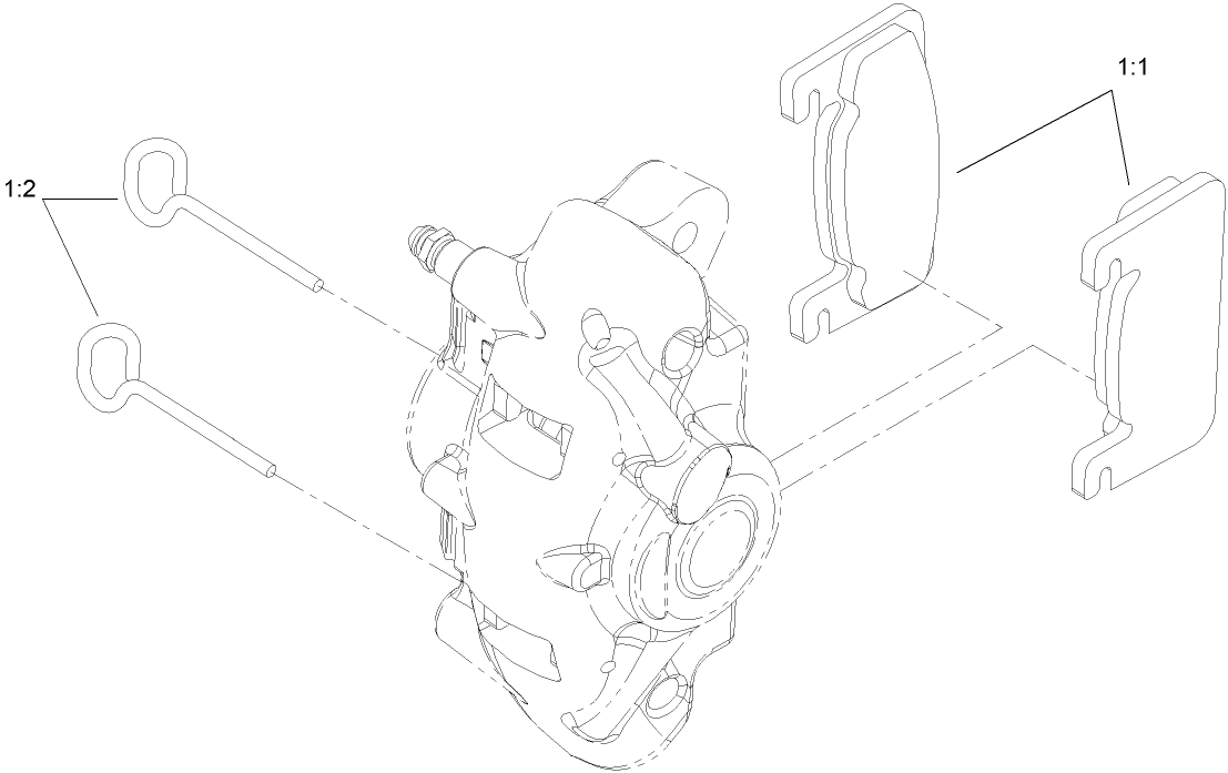 Left Hand Caliper Assembly No. 107-0361