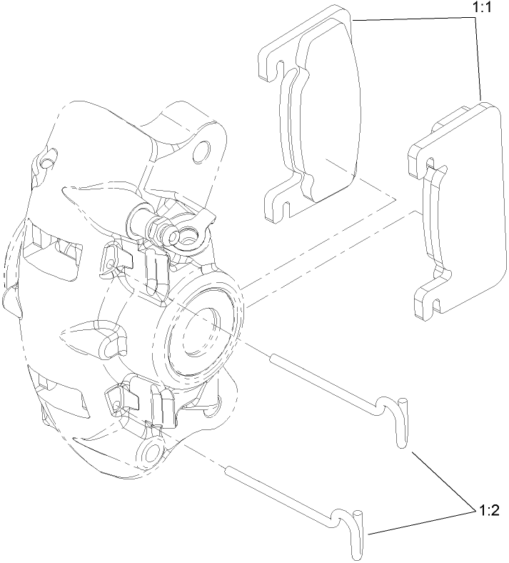 Right Hand Caliper Assembly No. 107-0362