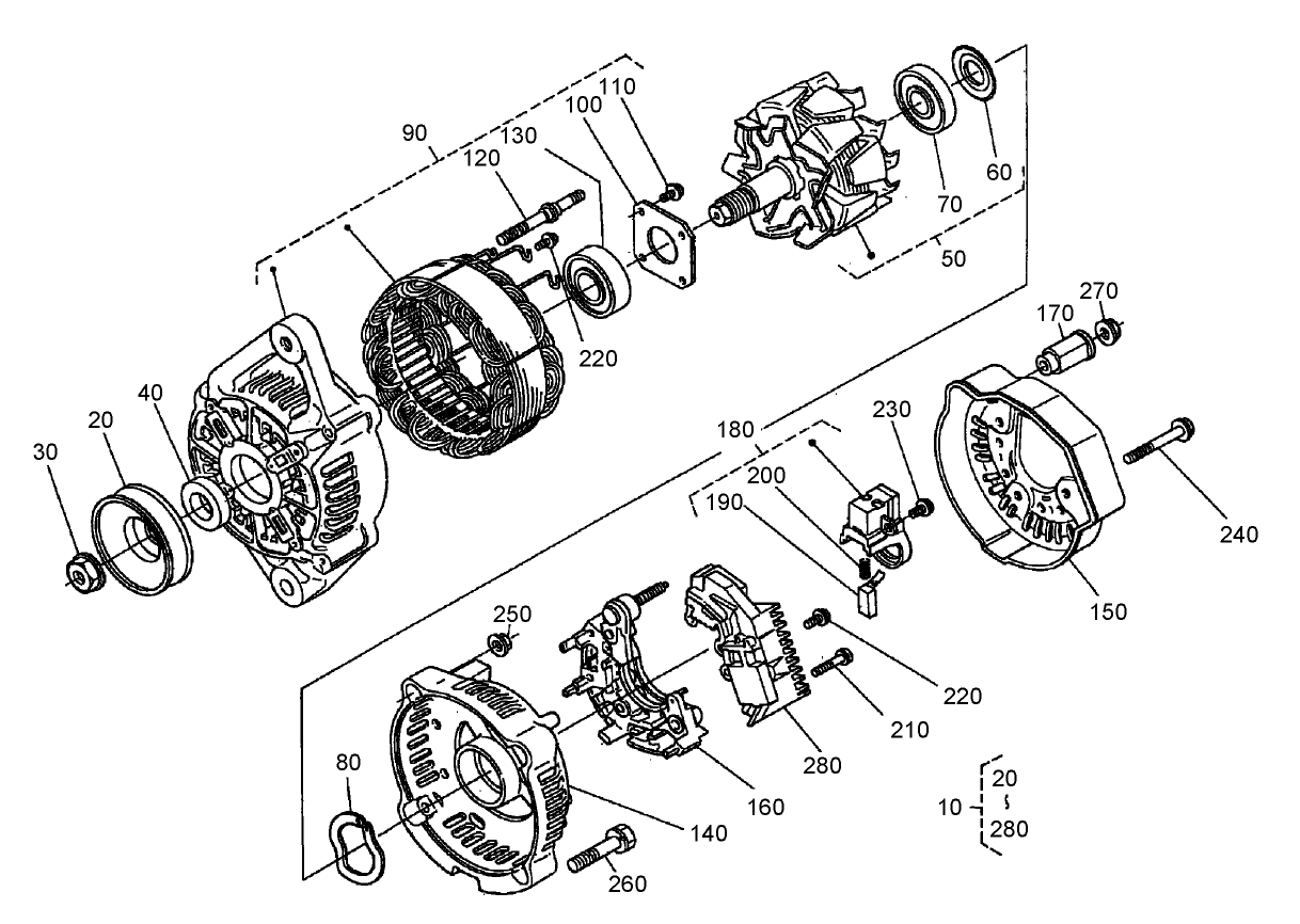Alternator (Component Part) Assembly