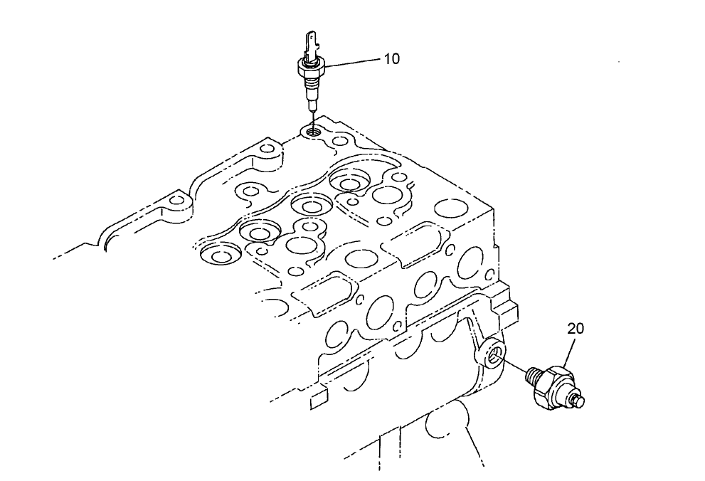 Oil Switch / Thermometer and Plug Assembly