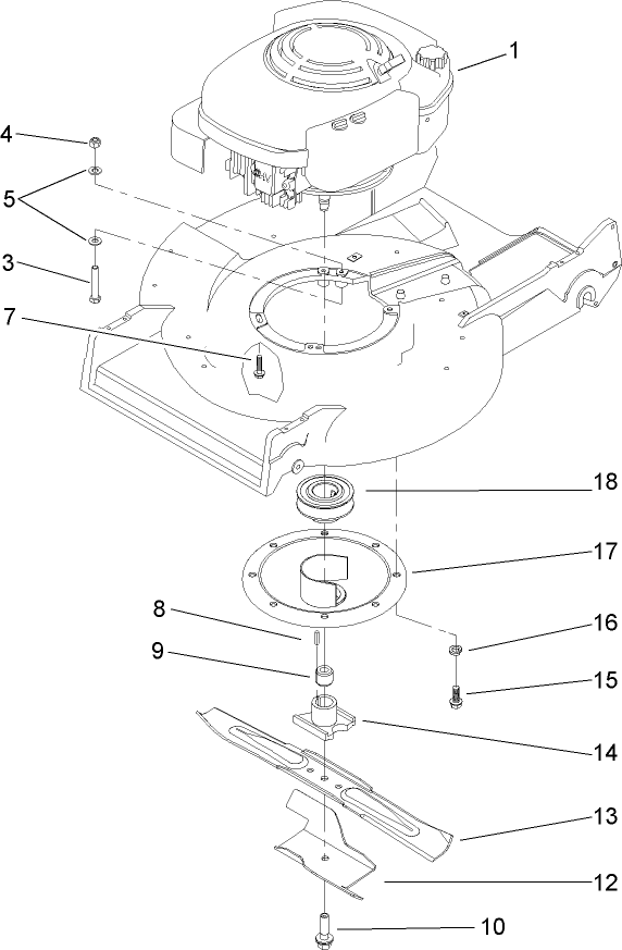 Engine and Blade Assembly
