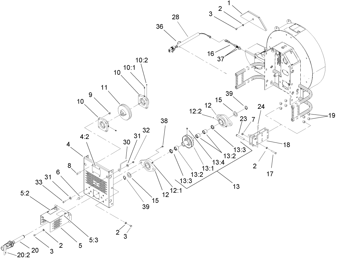 Blower, Fan and Frame Assembly