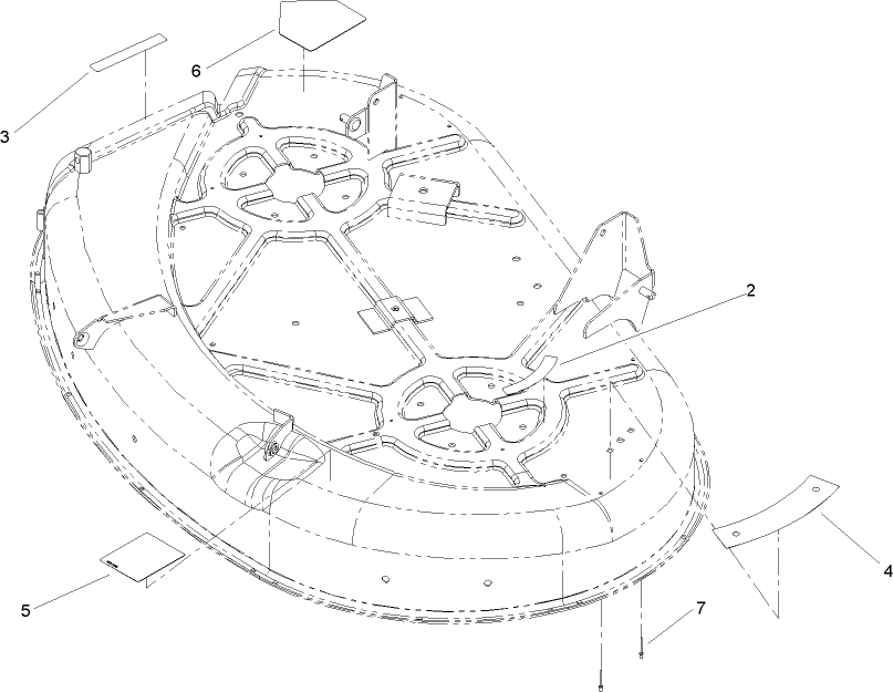 42 Inch Deck Decal Assembly No. 108-6103
