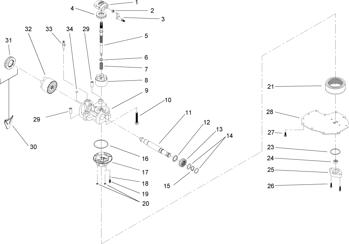 Cylinder Block Assembly  Transaxle Assembly No. 104-4310