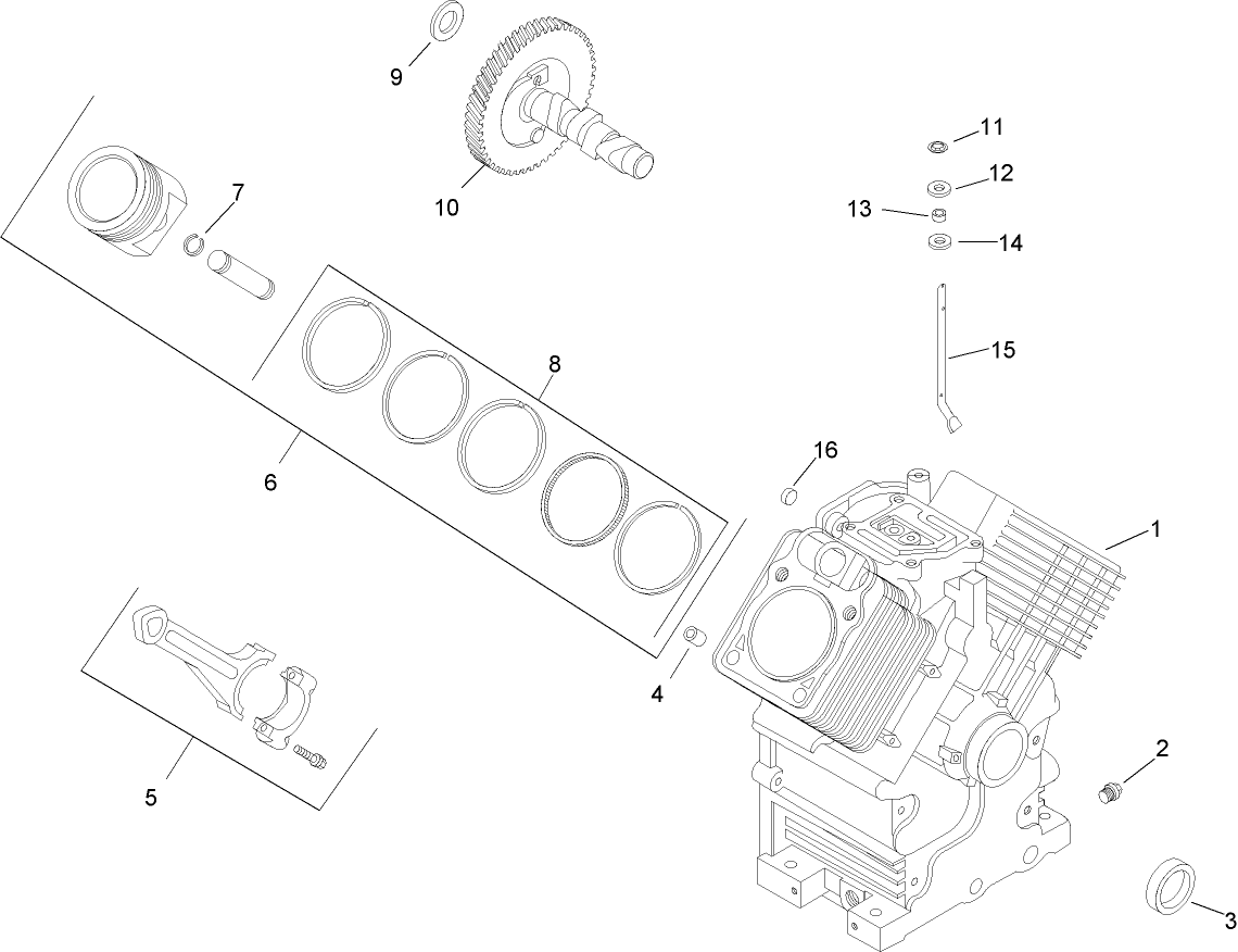 Crankcase Assembly  Kohler CH20S 64725