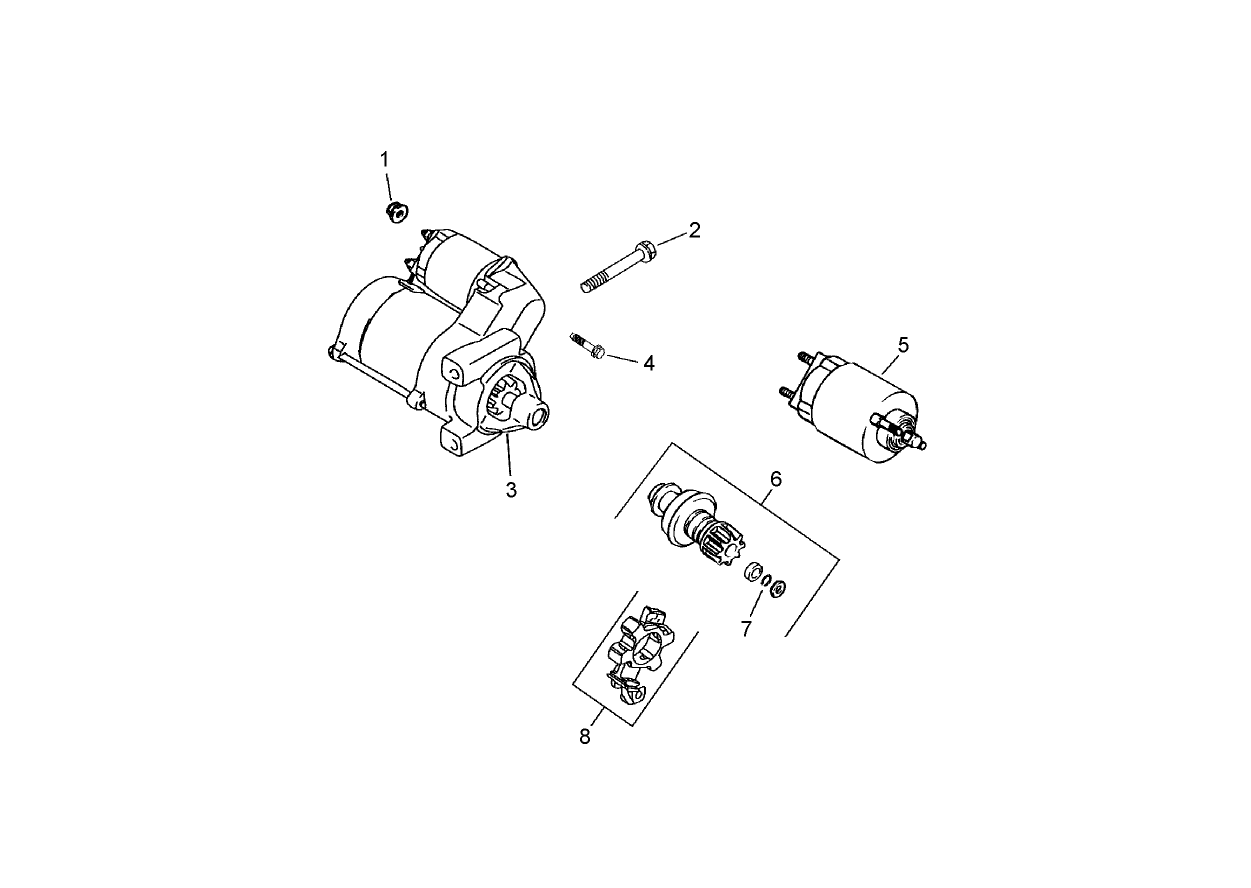 Starting System Assembly  Kohler CH20S 64725
