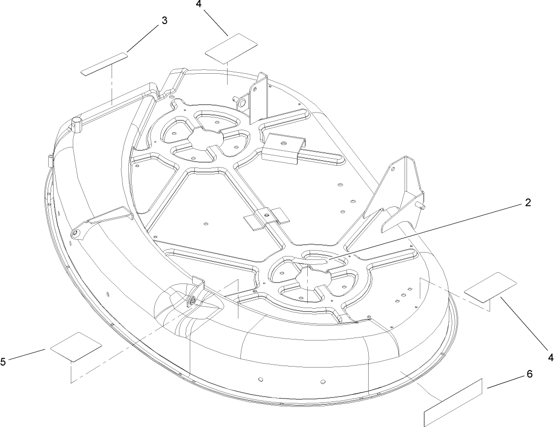 42 Inch Deck Decal Assembly No. 107-7397