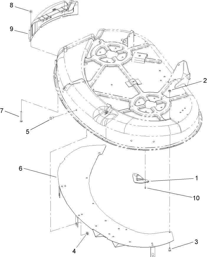 42 Inch Deck Recycler Assembly