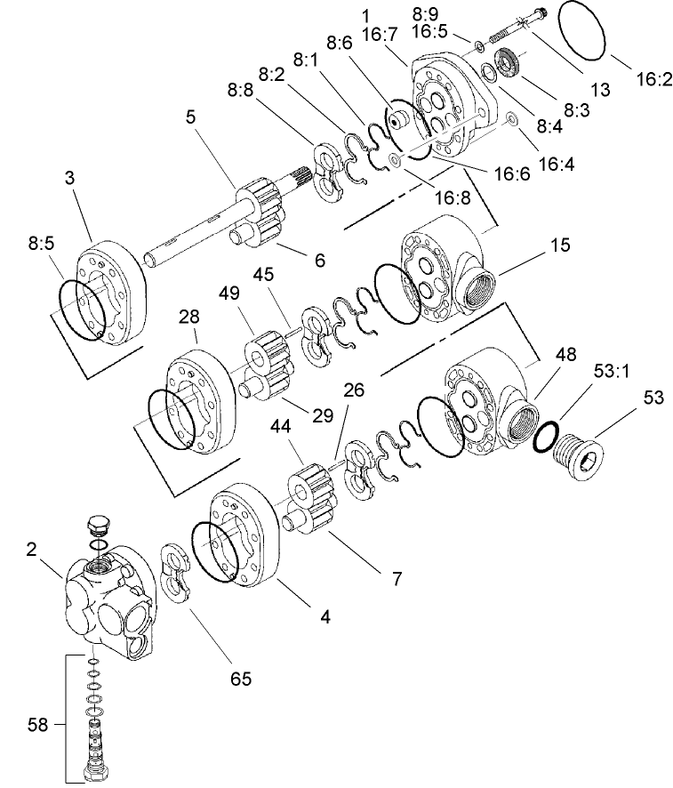 Triple Pump Assembly No. 105-9845