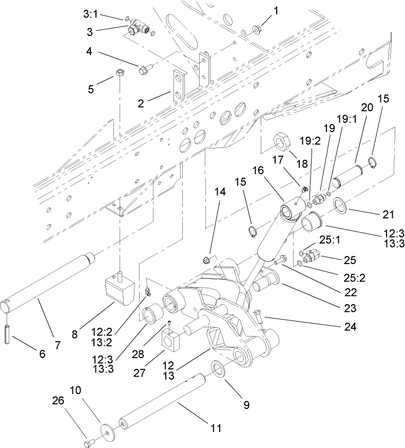 No. 2 and 3 Lift Arm Assembly