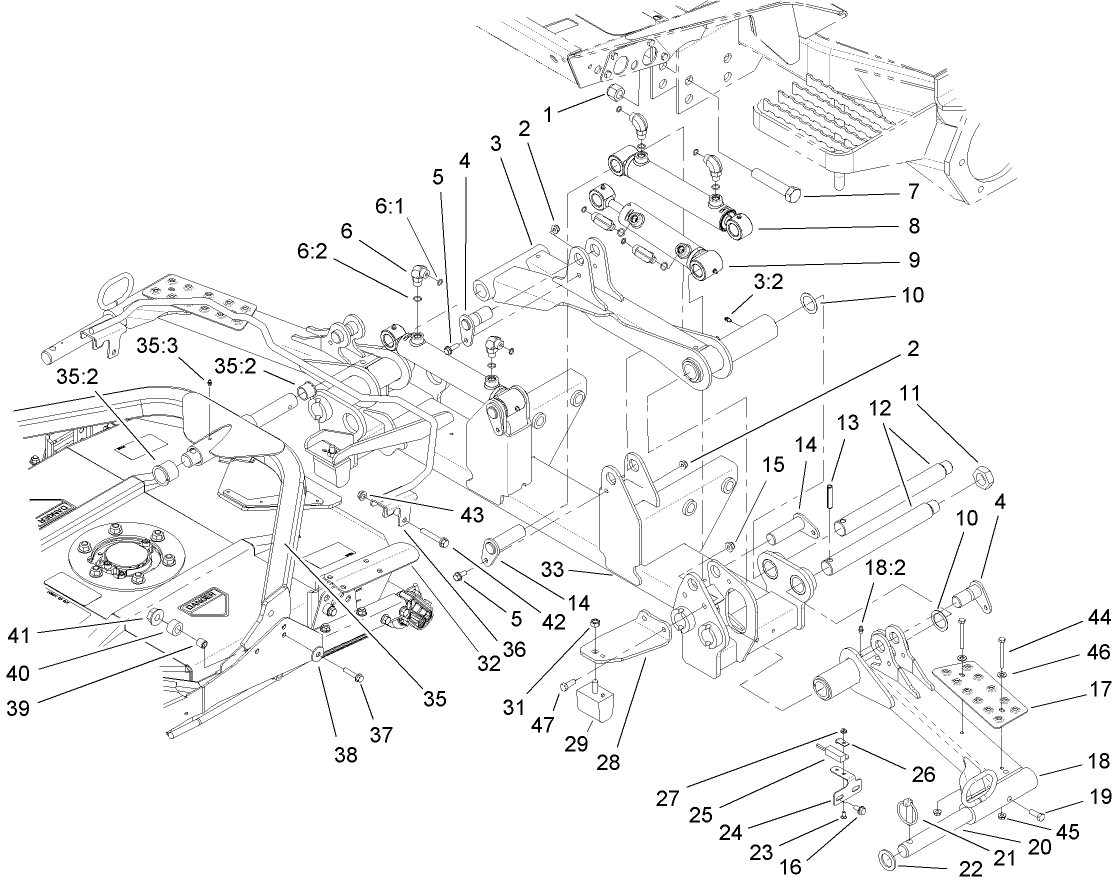 Front Lift Arm Assembly