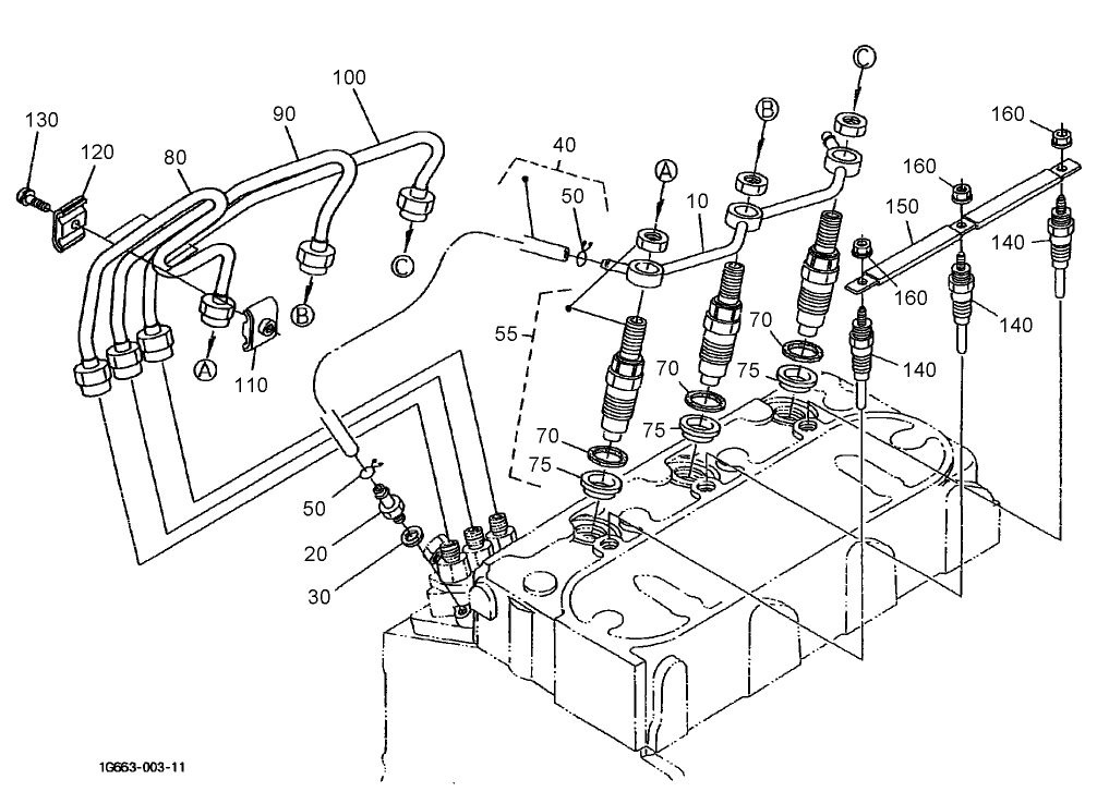 Nozzle Holder and Glow Plug Assembly