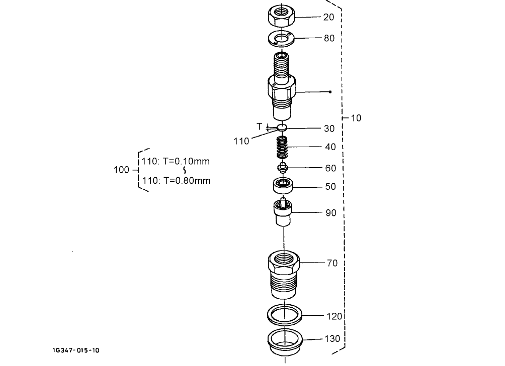 Nozzle Holder (Component Part) Assembly