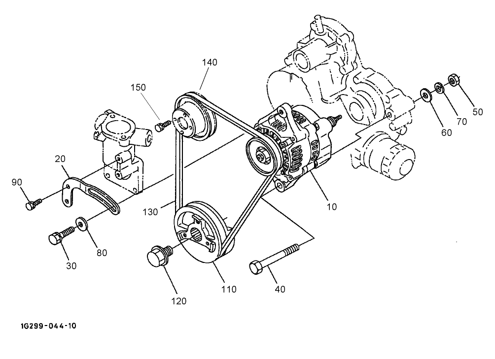 Alternator and Pulley Assembly