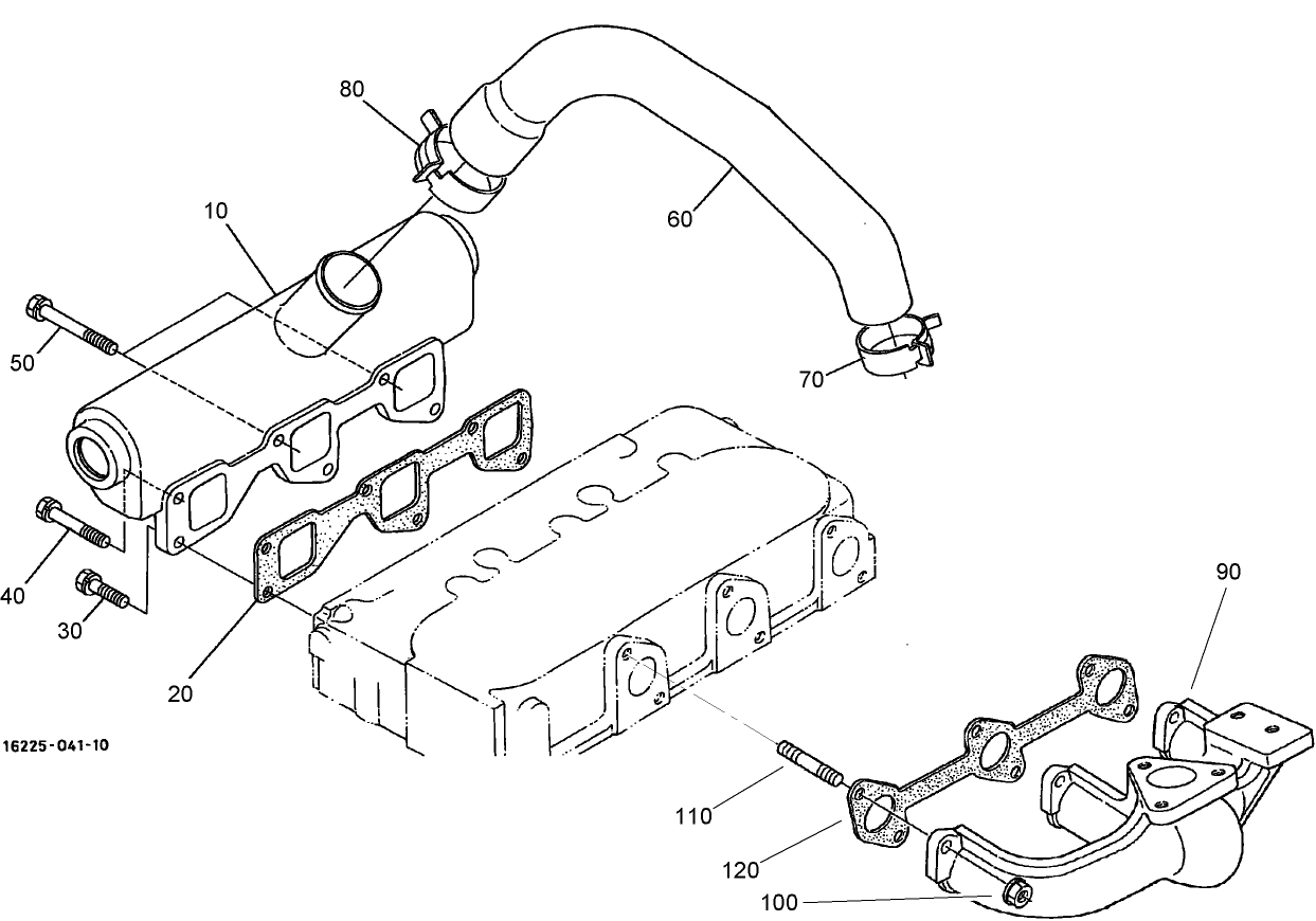 Inlet and Exhaust Manifold Assembly
