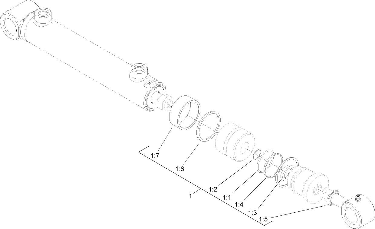 Hydraulic Cylinder Assembly No. 107-1979