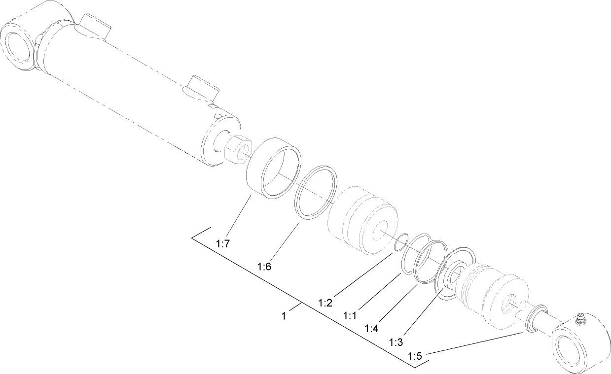 Hydraulic Cylinder Assembly No. 107-1980