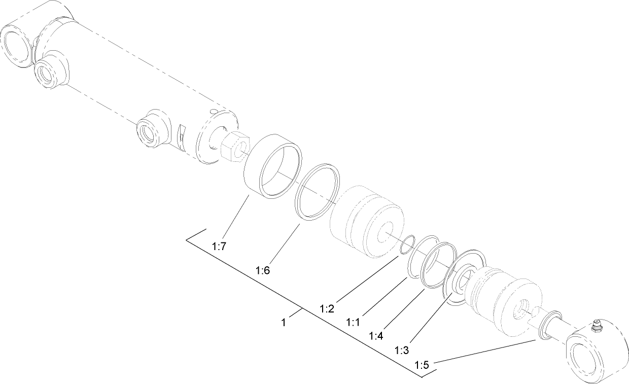 Hydraulic Cylinder Assembly No. 107-1978