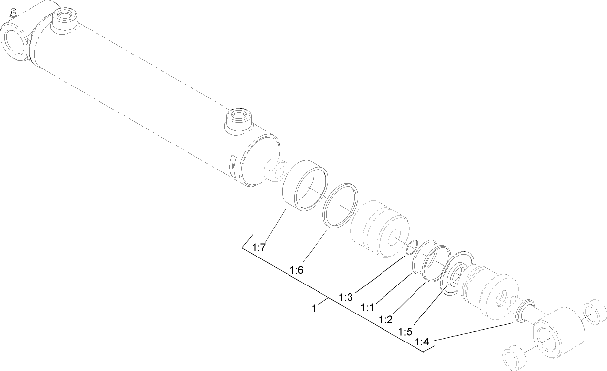 Hydraulic Cylinder Assembly No. 107-1981
