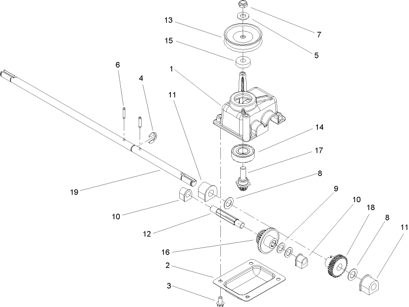 Gear Case Assembly No. 104-7674