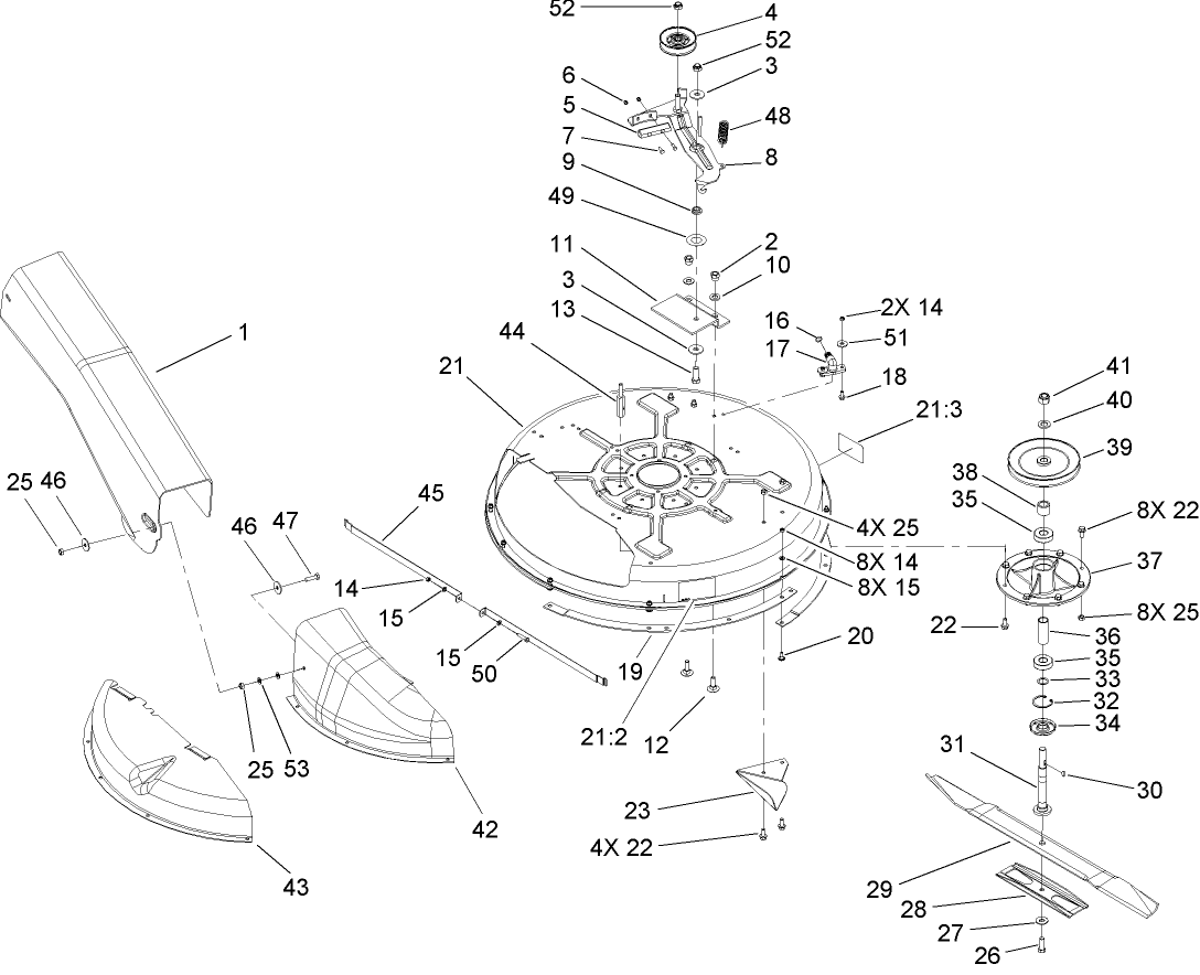 Deck and Spindle Assembly