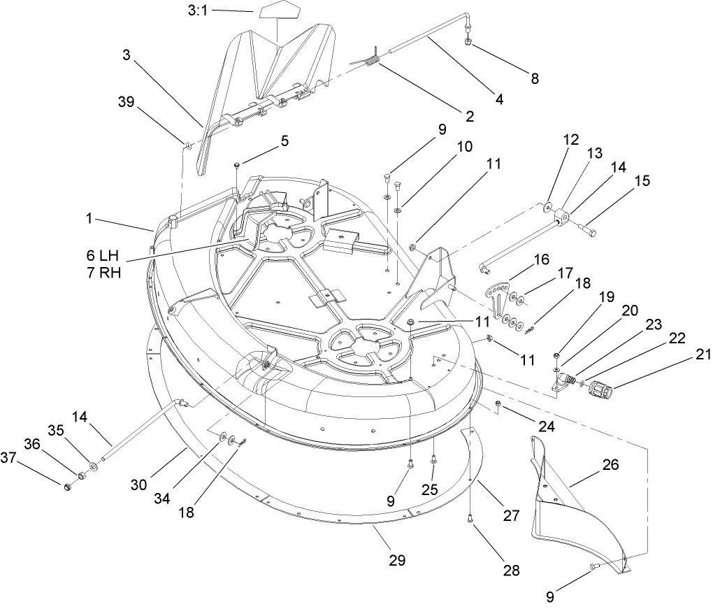 42 Inch Deck Assembly
