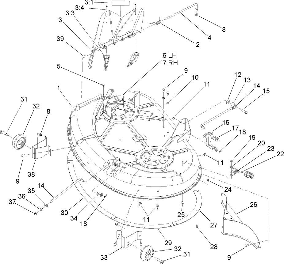 42 Inch Deck Assembly