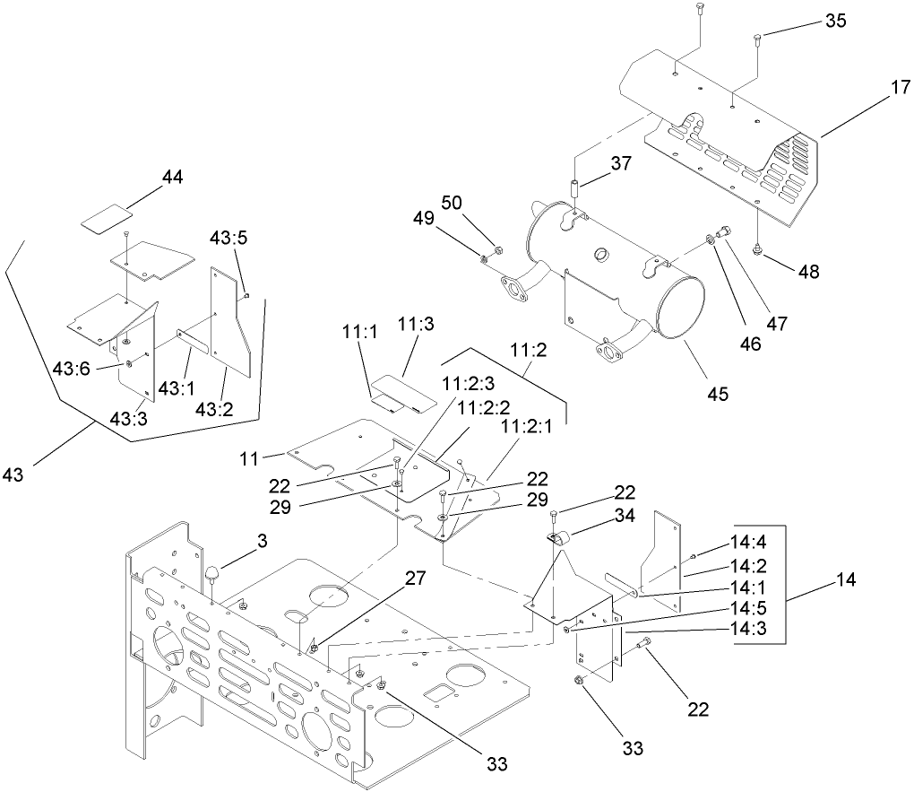 Muffler and Guard Assembly