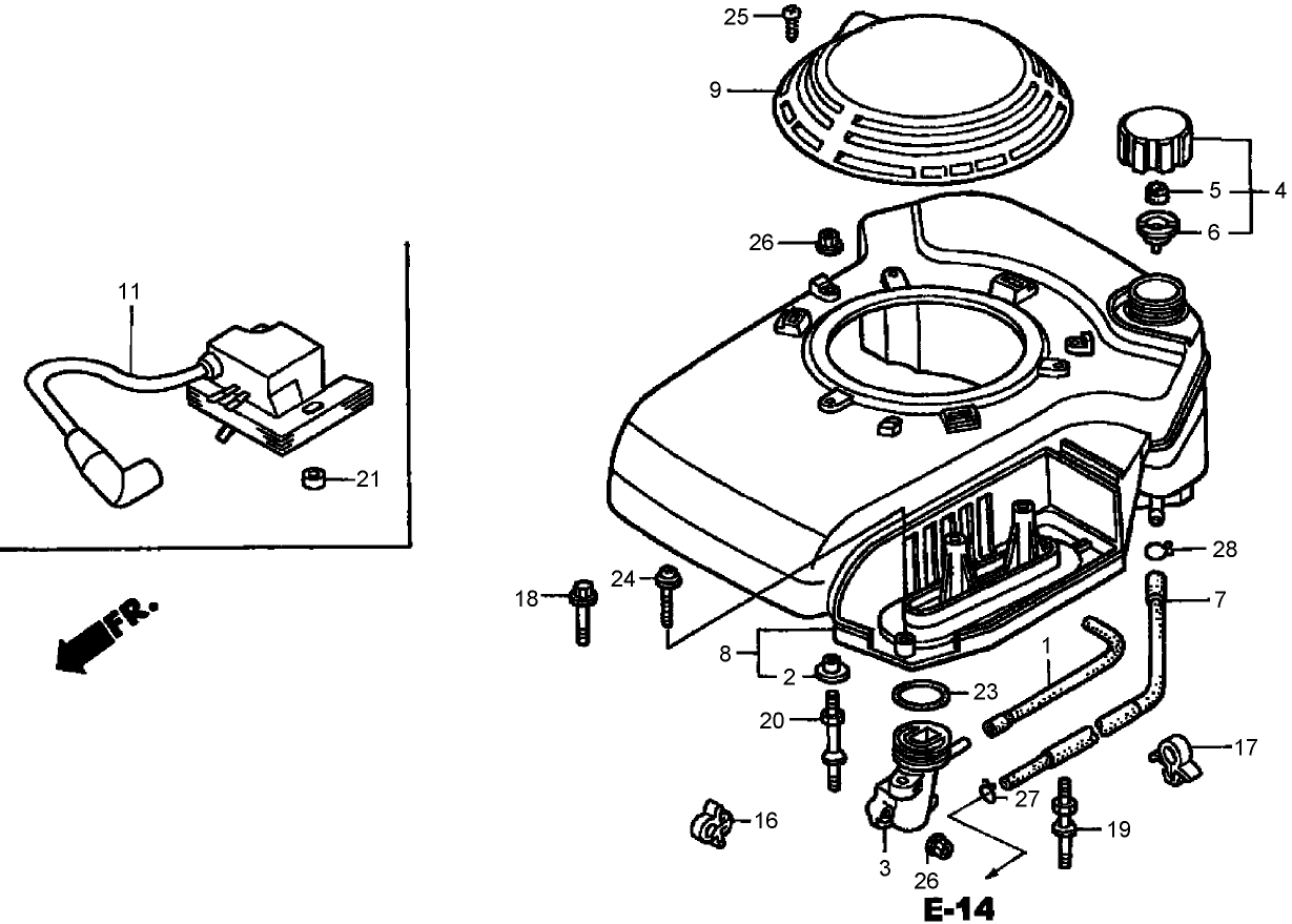 Fan Cover Assembly  Honda GXV160K1-A1T