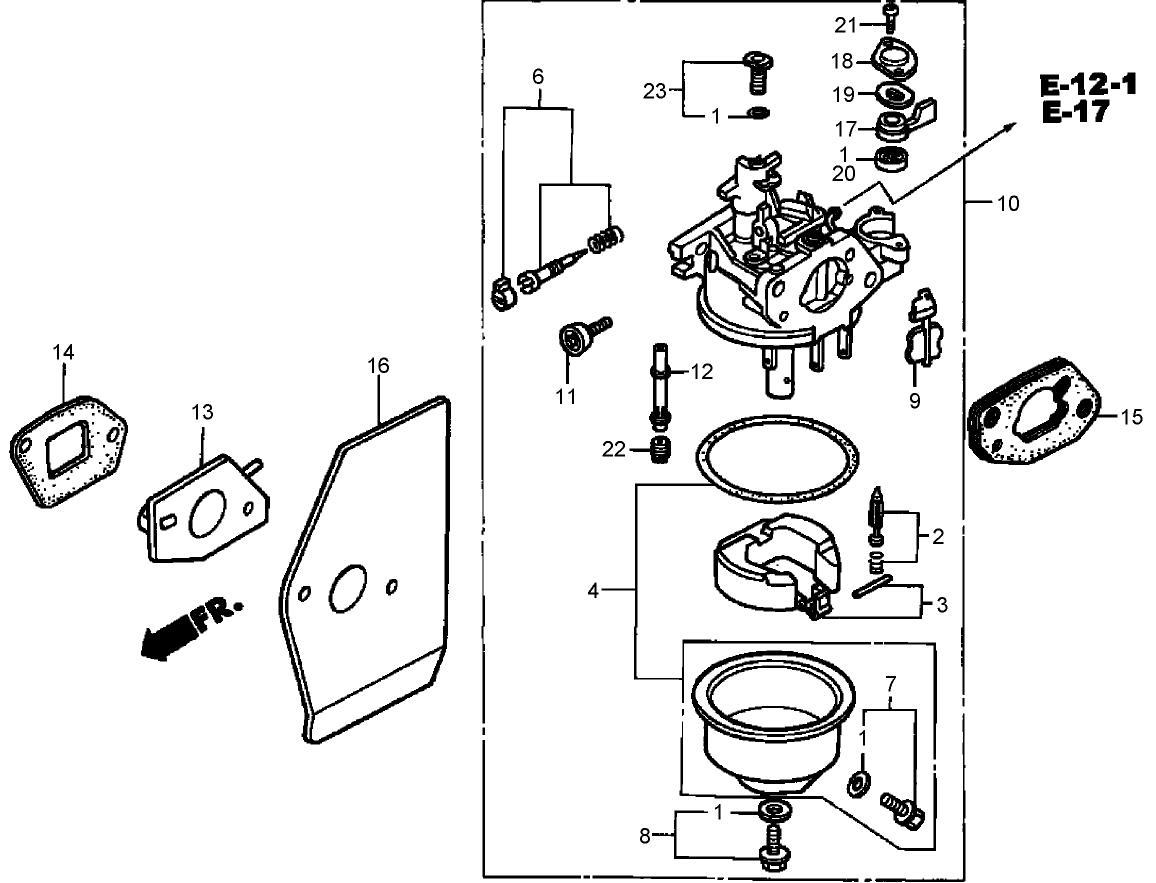 Carburetor Assembly  Honda GXV160K1-A1T