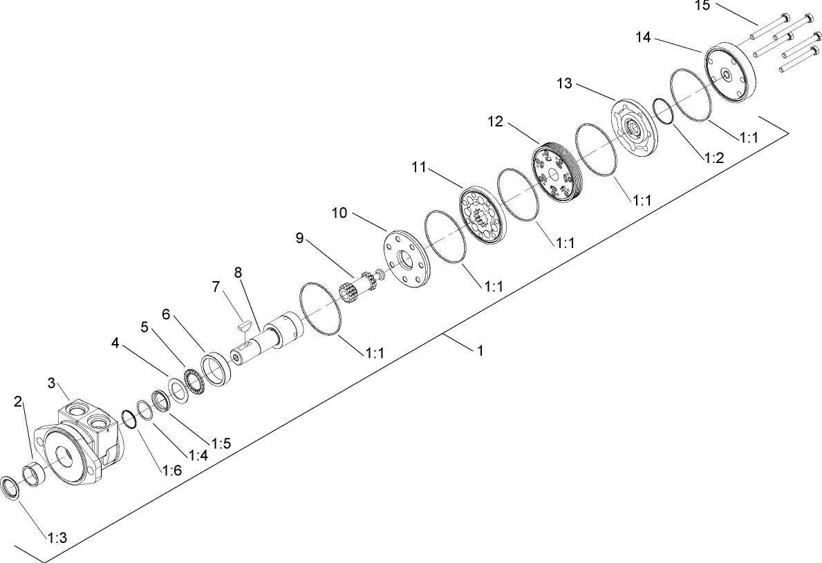 Hydraulic Motor Assembly No. 108-0682