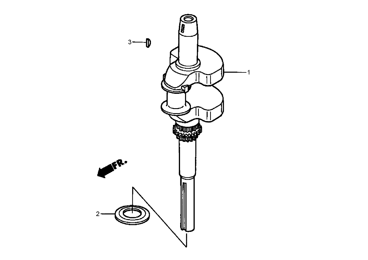 Crankshaft Assembly  Honda GXV530 EXA2LB