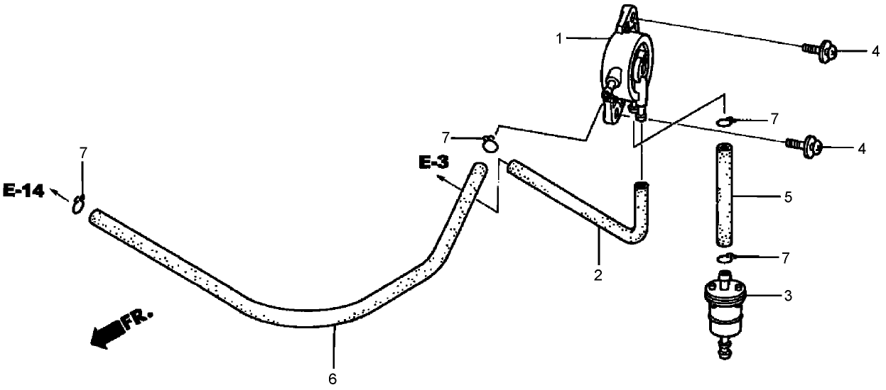 Fuel Pump Assembly  Honda GXV530 EXA2LB