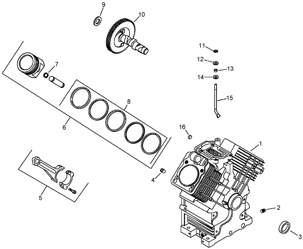 Crankcase Assembly  Kohler CH23S 76584