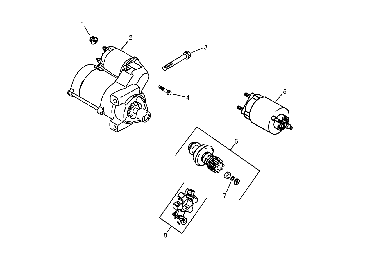 Starting System Assembly  Kohler CH23S 76584