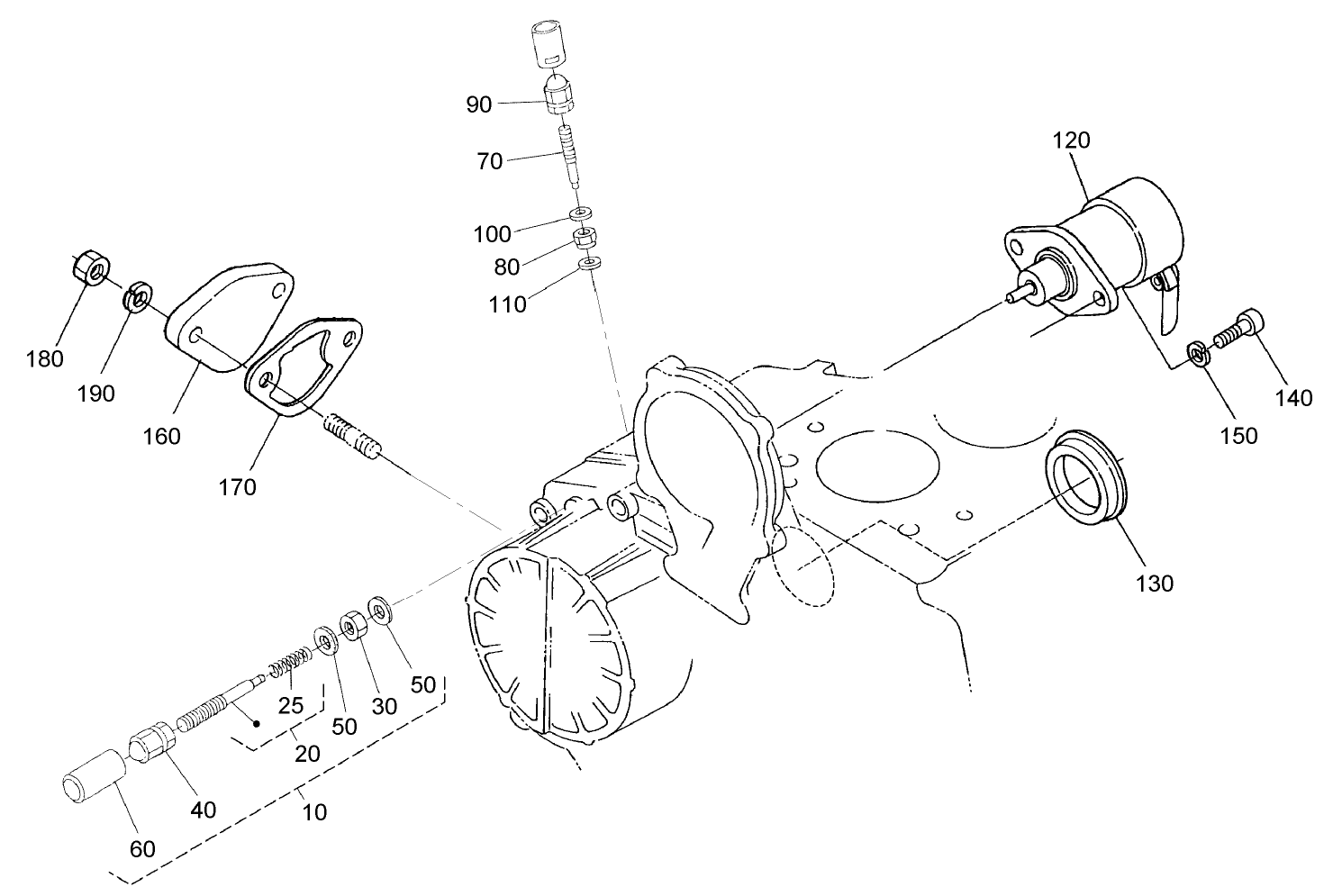Idle Apparatus, Stop Solenoid and Cover Assembly