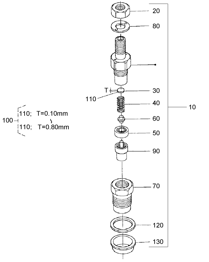 Nozzle Holder Component Assembly