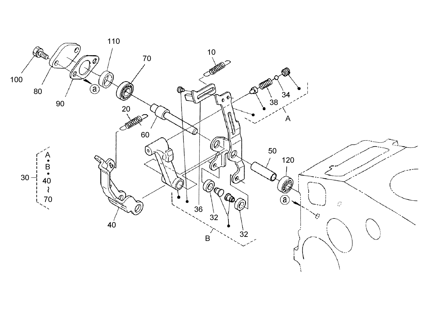 Fork Lever (Governor) Assembly