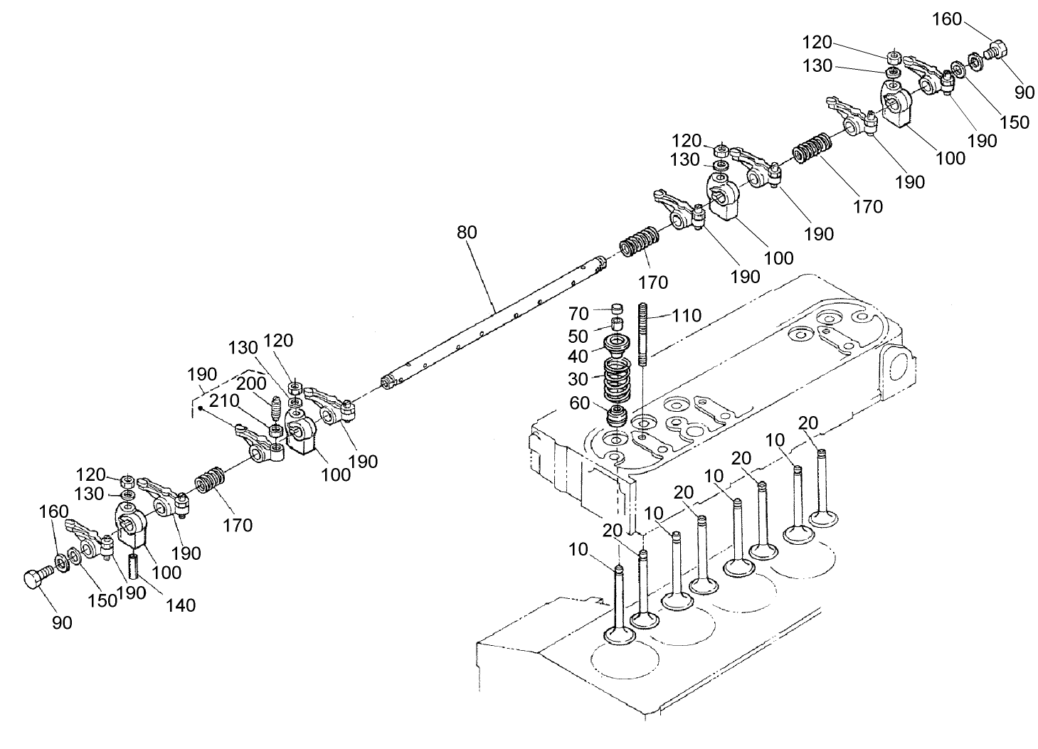 Valve and Rocker Arm Assembly