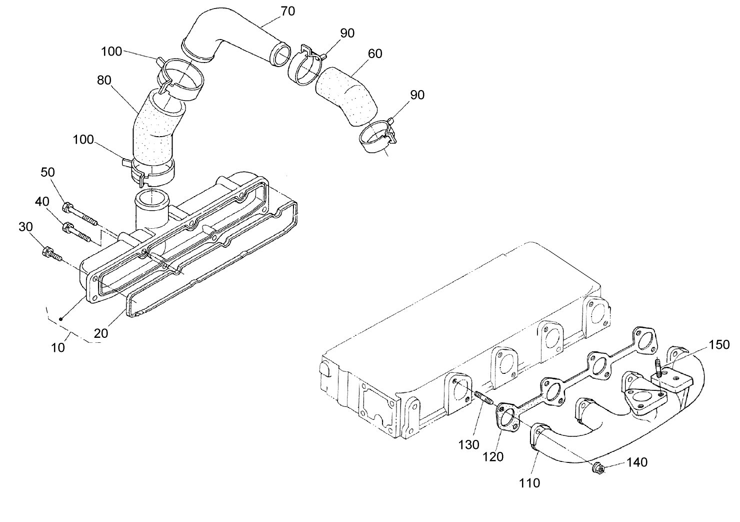 Inlet / Exhaust Manifold Assembly