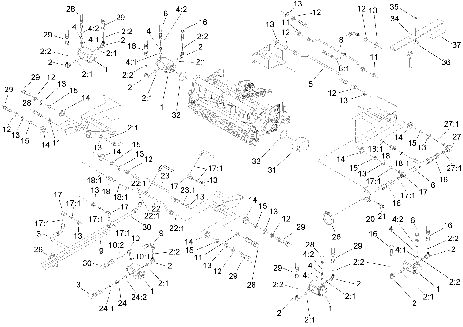 Reel Motor and Hose Assembly